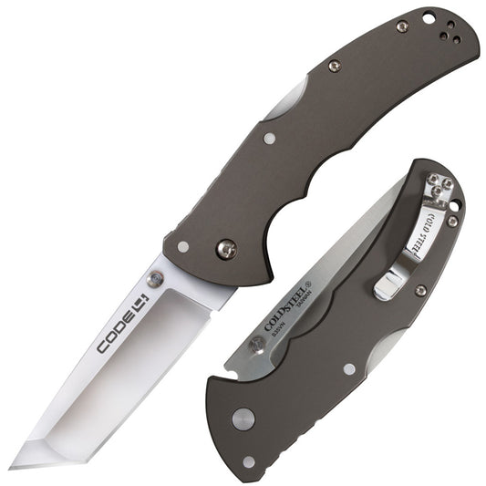 Cold Steel Code 4 Tactical Folding Knife - Front and Back View